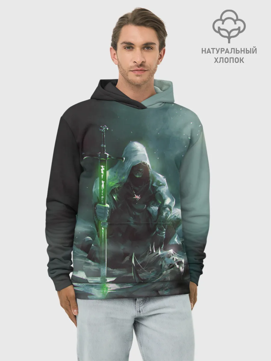 Худи мужской база хлопок / ВЕДЬМАК