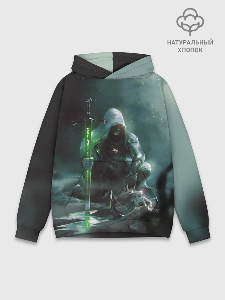 Худи мужской база хлопок / ВЕДЬМАК