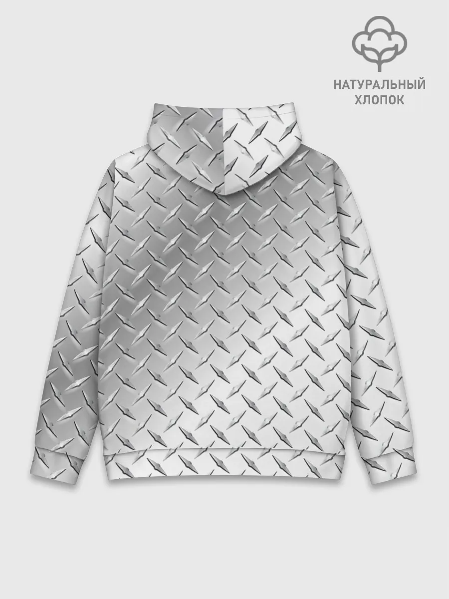 Худи мужской база хлопок / Рифлёный металл