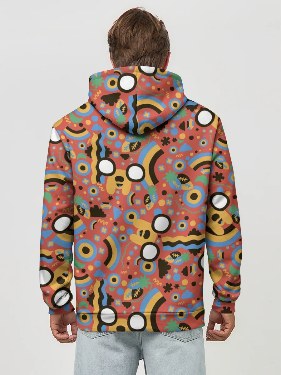 Худи мужской база хлопок / Время приключений Jake