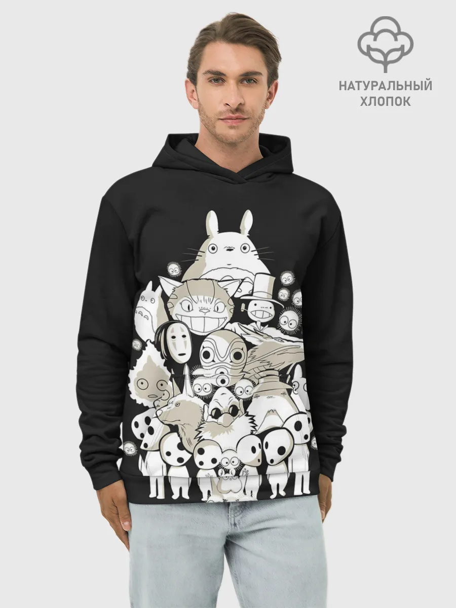 Худи мужской база хлопок / Totoro