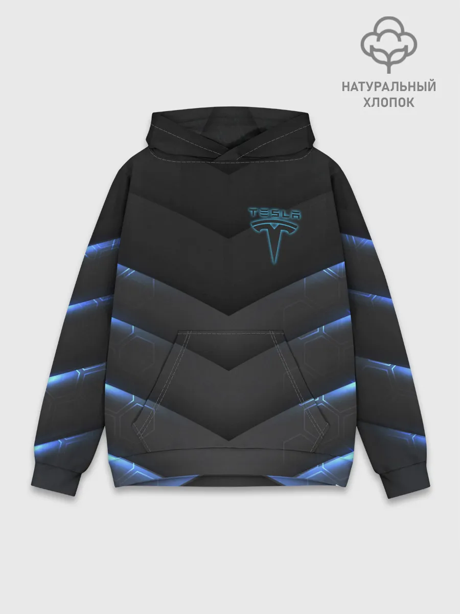 Худи мужской база хлопок / Tesla