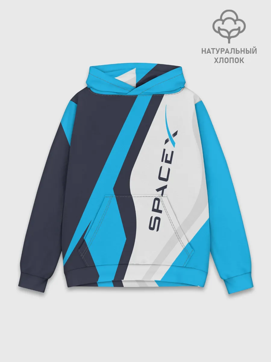 Худи мужской база хлопок / SpaceX