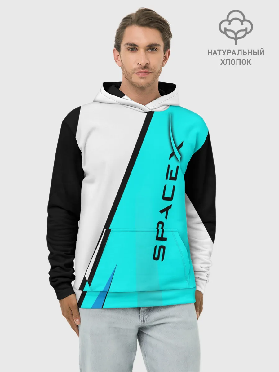 Худи мужской база хлопок / SpaceX