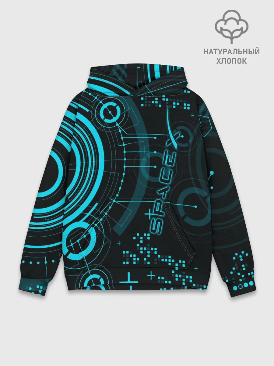 Худи мужской база хлопок / SpaceX