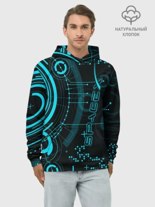 Худи мужской база хлопок / SpaceX