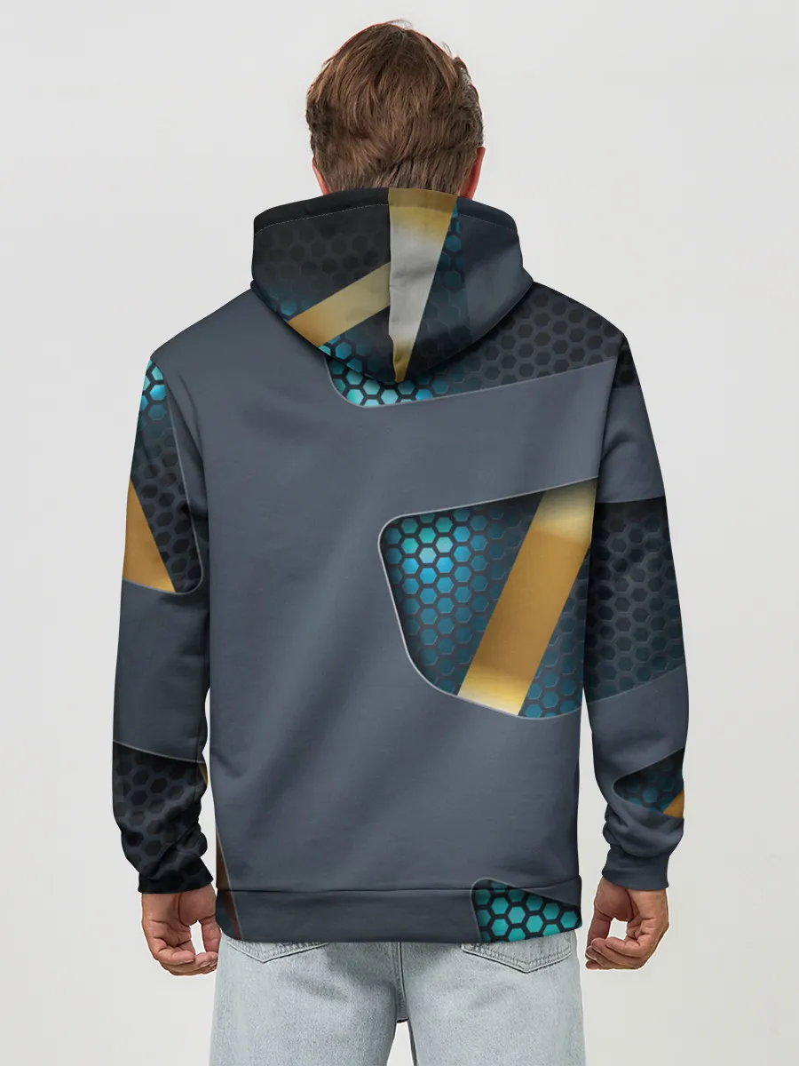 Худи мужской база хлопок / MASS EFFECT N7 | МАСС ЭФФЕКТ Н7