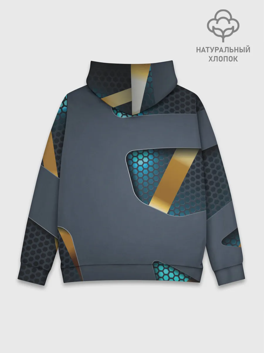 Худи мужской база хлопок / MASS EFFECT N7 | МАСС ЭФФЕКТ Н7