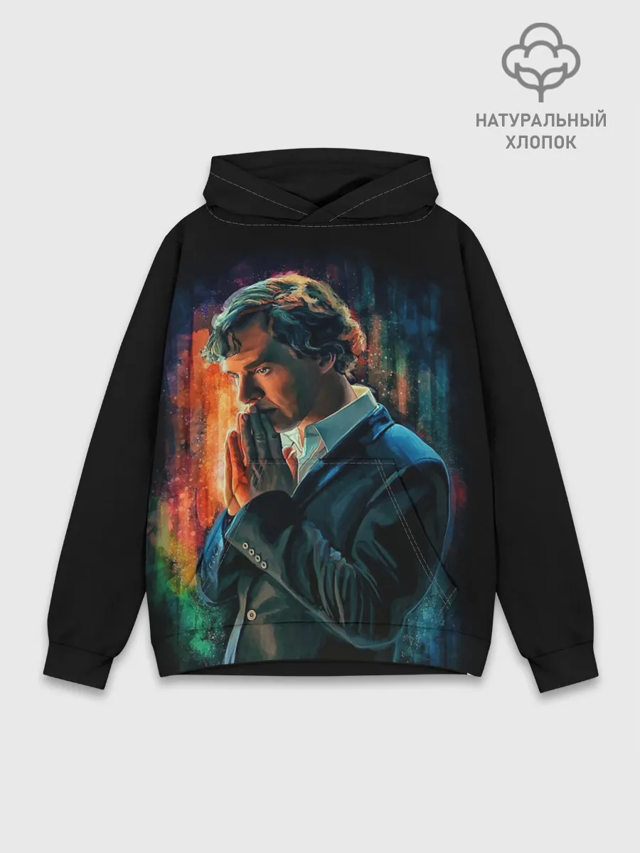 Худи мужской база хлопок / Sherlock