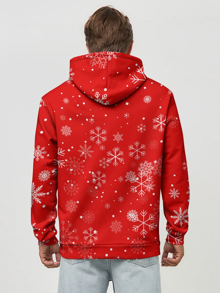 Худи мужской база хлопок / FORTNITE НОВОГОДНИЙ.