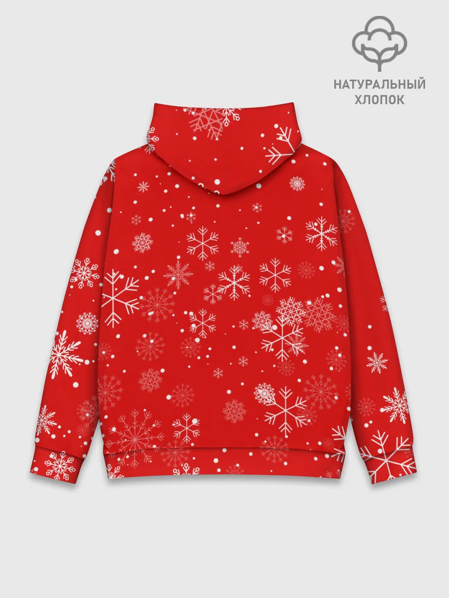 Худи мужской база хлопок / FORTNITE НОВОГОДНИЙ.