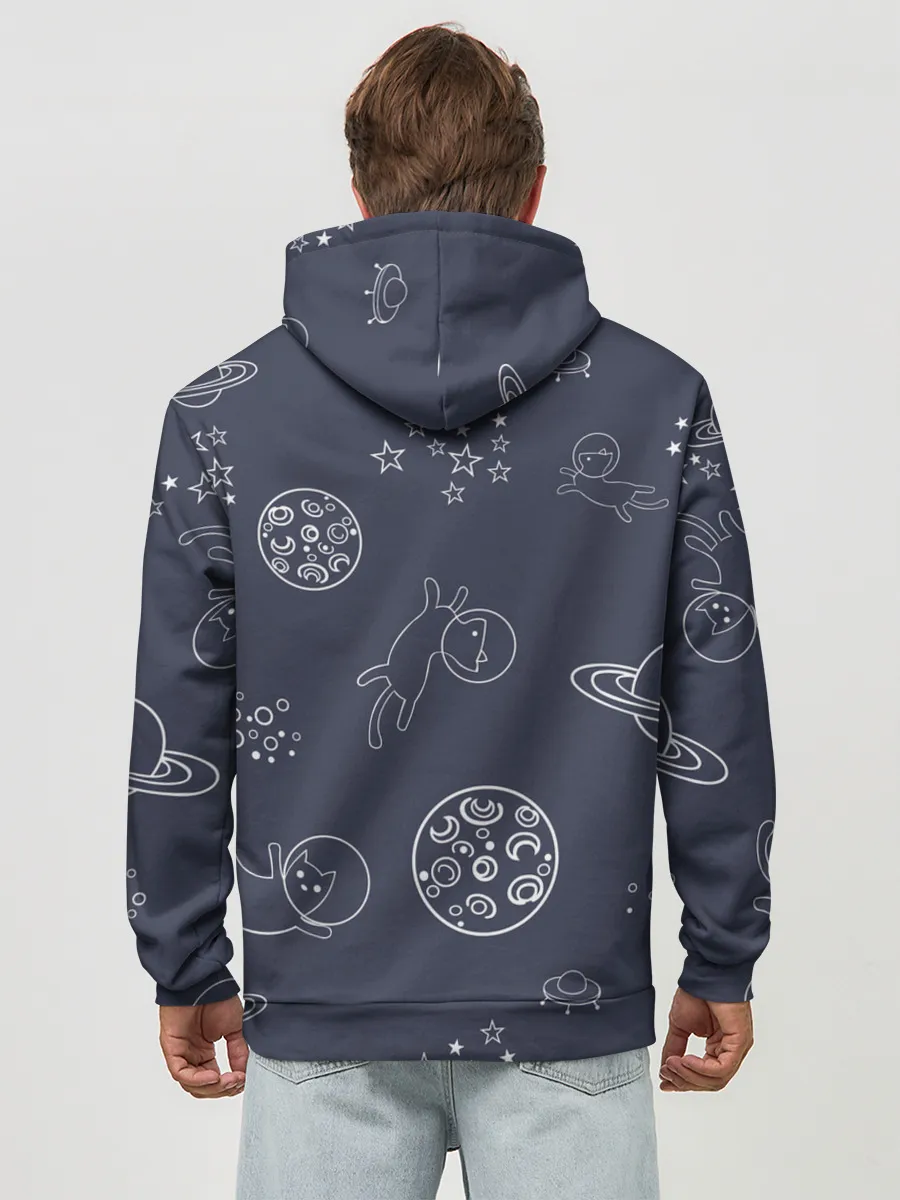 Худи мужской база хлопок / Космо киски