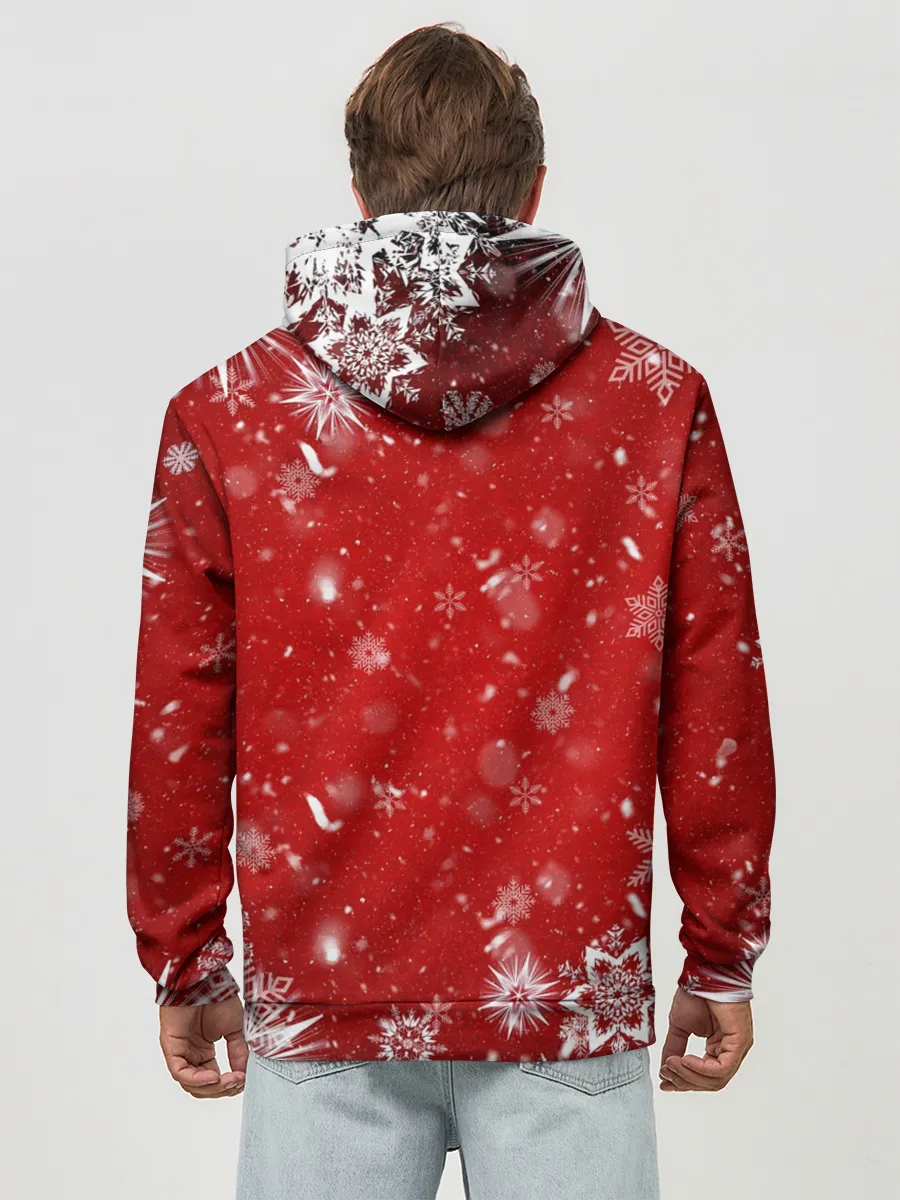 Худи мужской база хлопок / Новогодний Fortnite