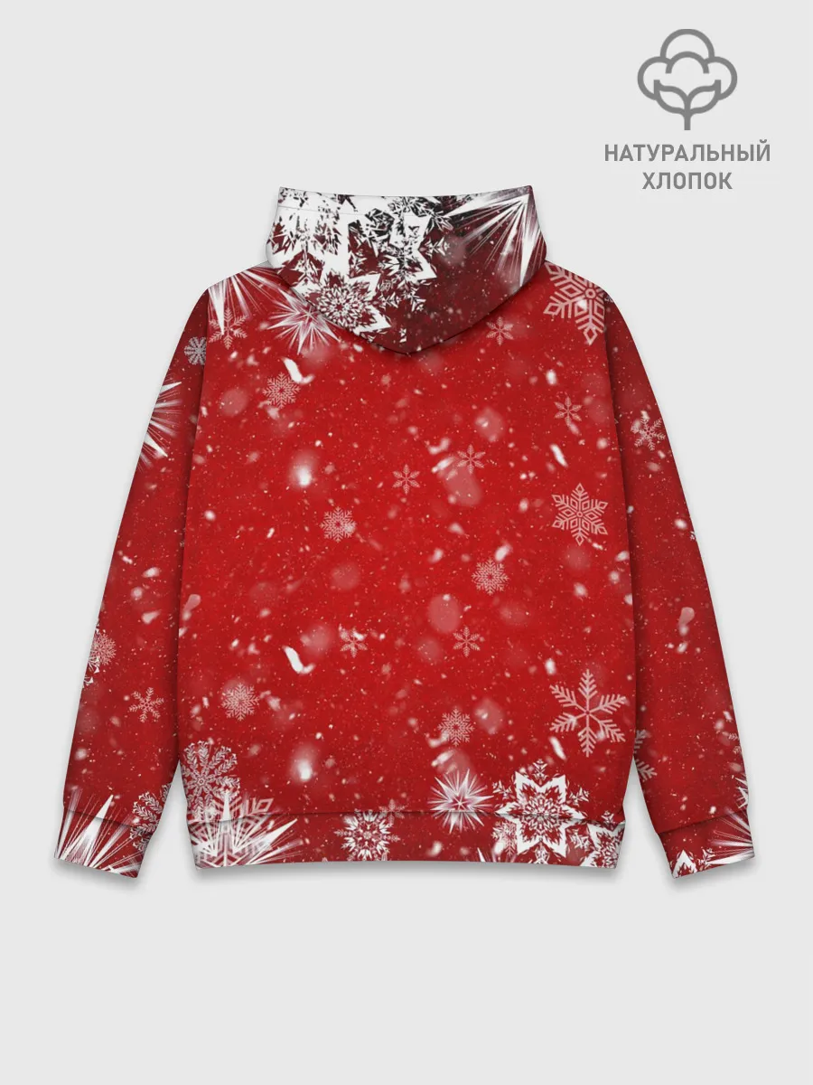 Худи мужской база хлопок / Новогодний Fortnite