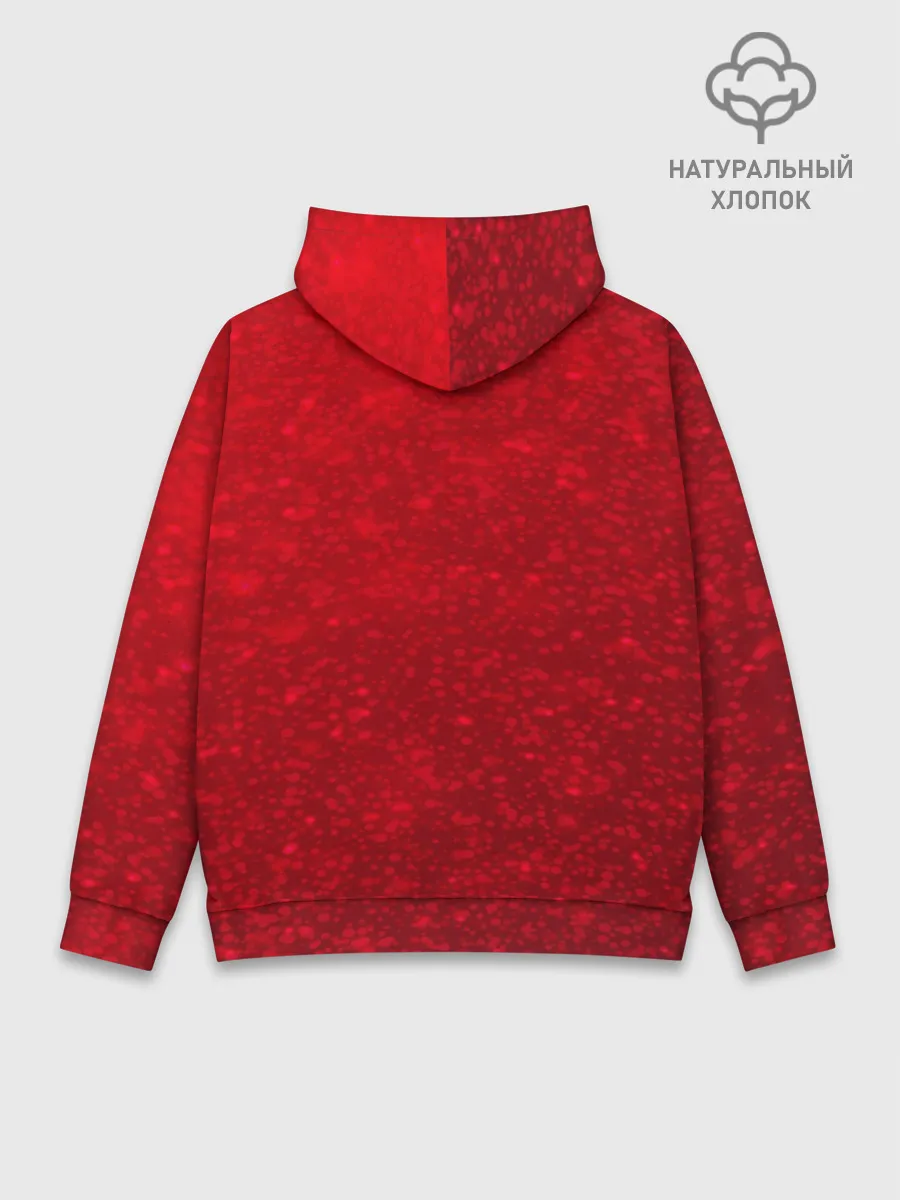 Худи мужской база хлопок / Новогодний Дзюба Russia