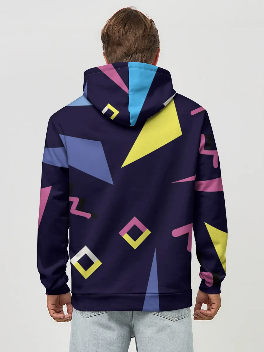 Худи мужской база хлопок / Танец геометрии