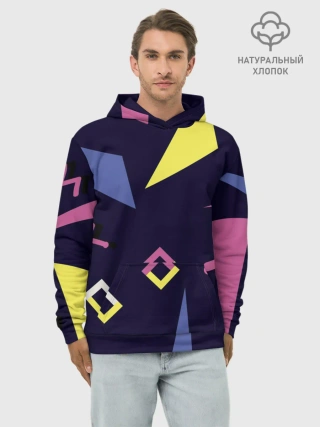 Худи мужской база хлопок / Танец геометрии