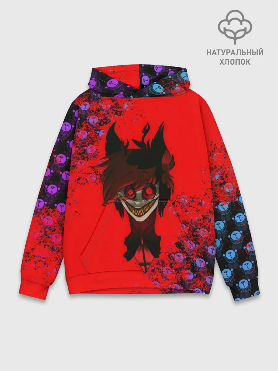 Худи мужской база хлопок / Hazbin Hotel Alastor