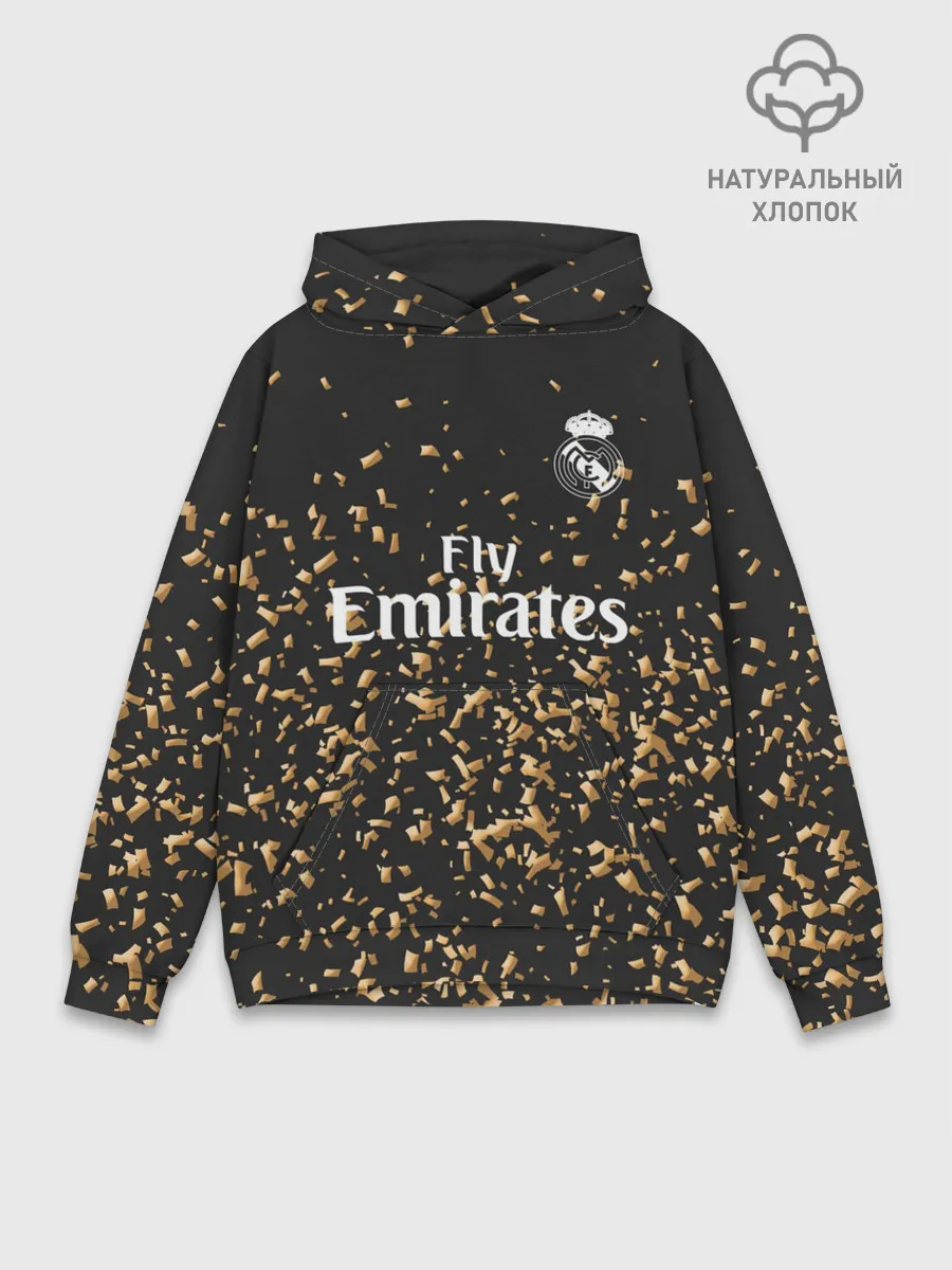 Худи мужской база хлопок / Real Madrid 4-th 19-20