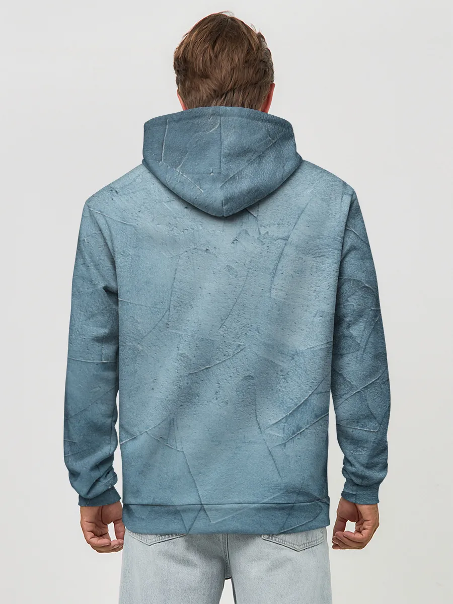 Худи мужской база хлопок / Оттенки синего