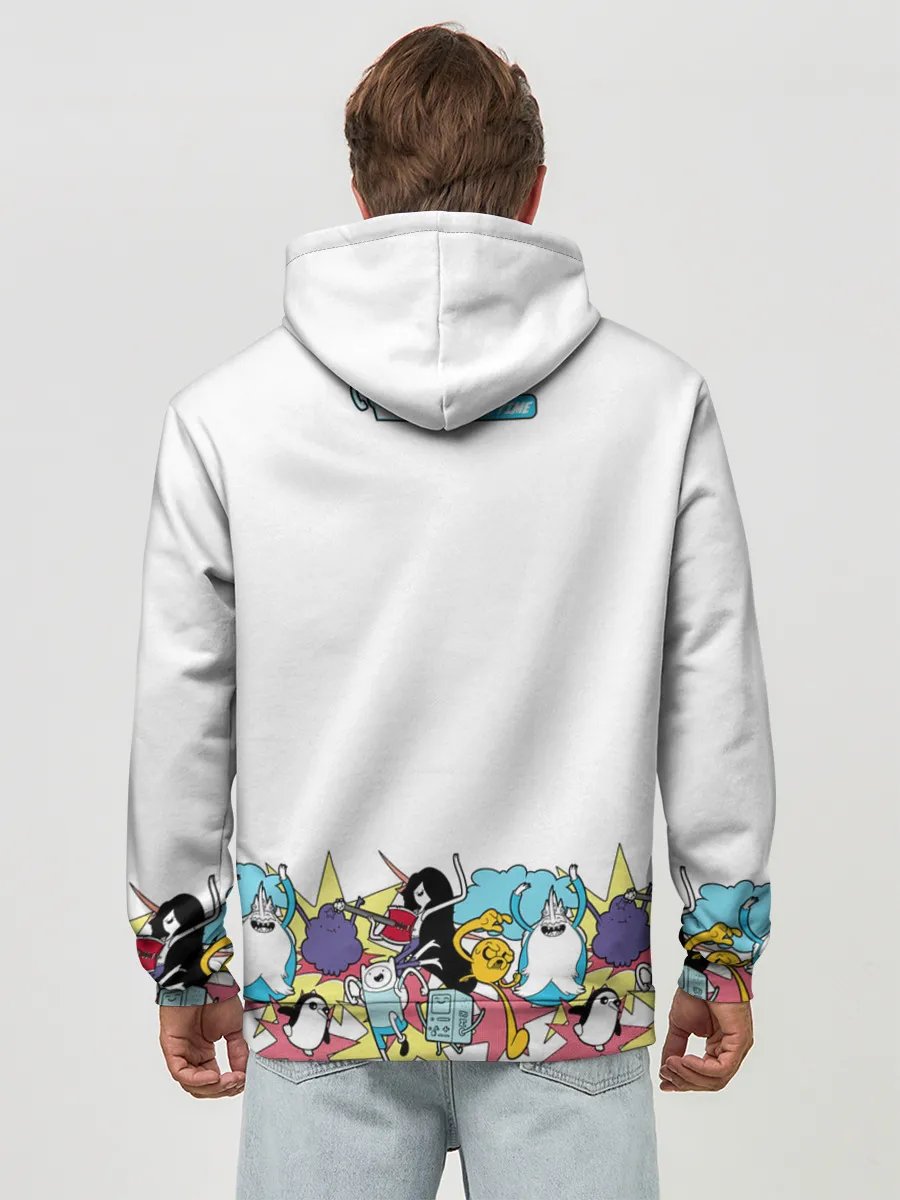 Худи мужской база хлопок / Finn Adventure Time