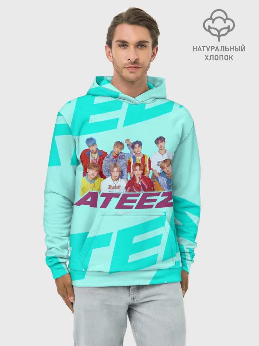 Худи мужской база хлопок / Ateez