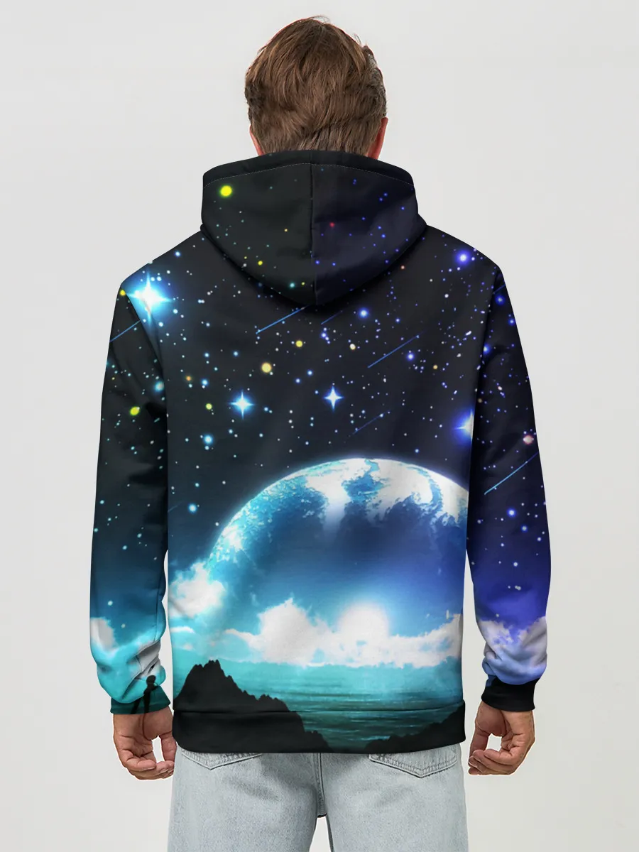 Худи мужской база хлопок / ЛУНА