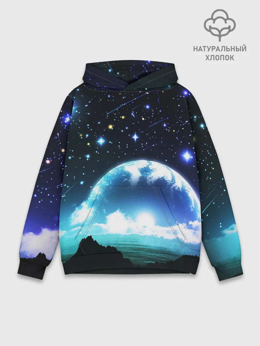 Худи мужской база хлопок / ЛУНА
