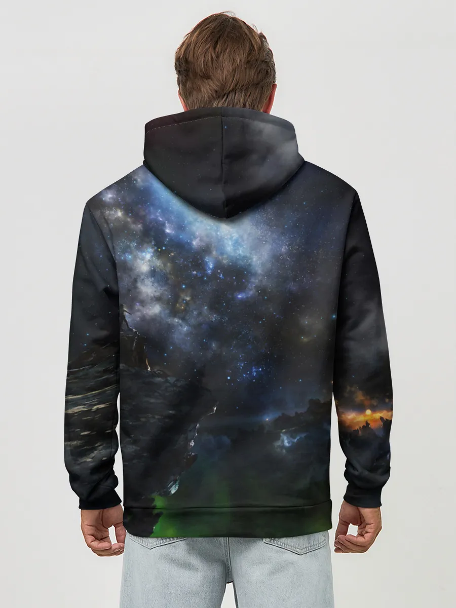 Худи мужской база хлопок / Космос