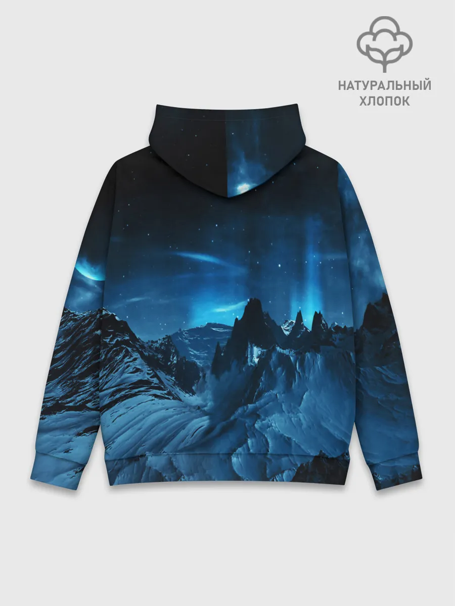 Худи мужской база хлопок / Северное сияние