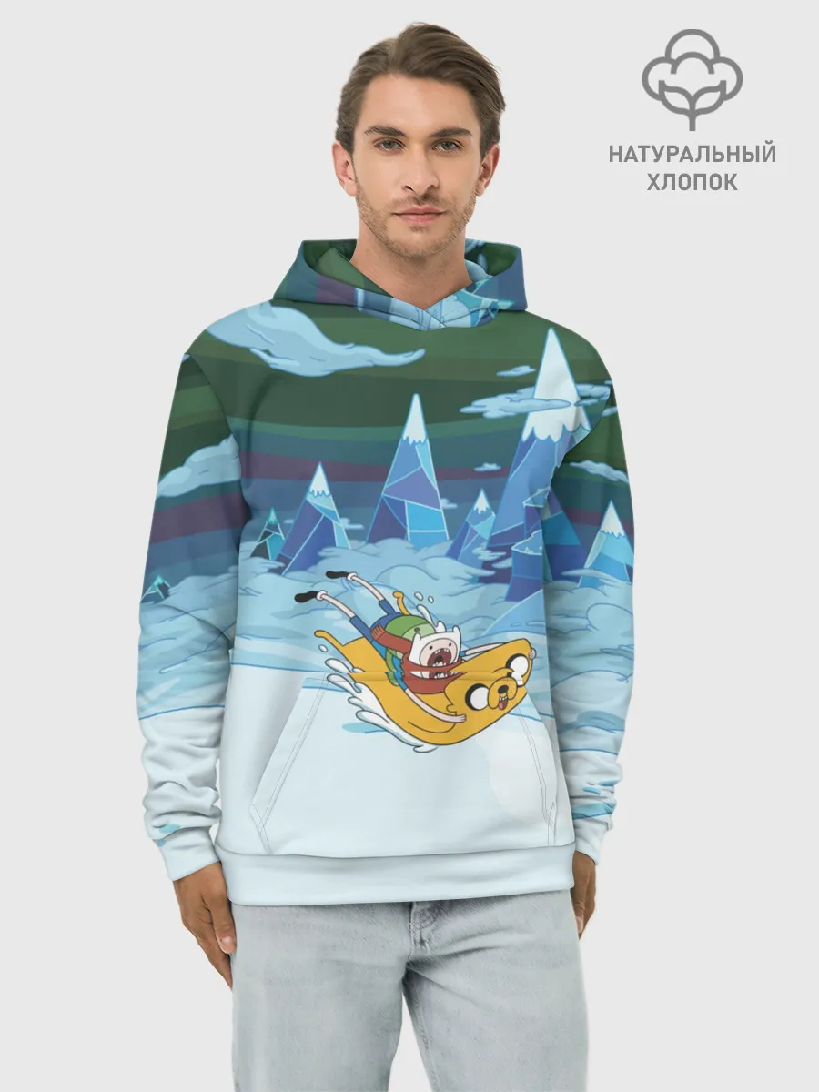 Худи мужской база хлопок / Finn on Jake
