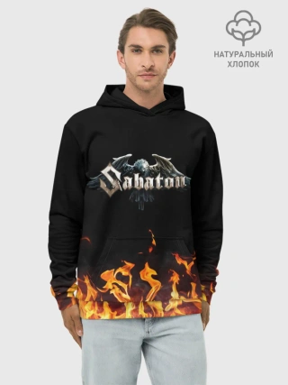 Худи мужской база хлопок / Sabaton