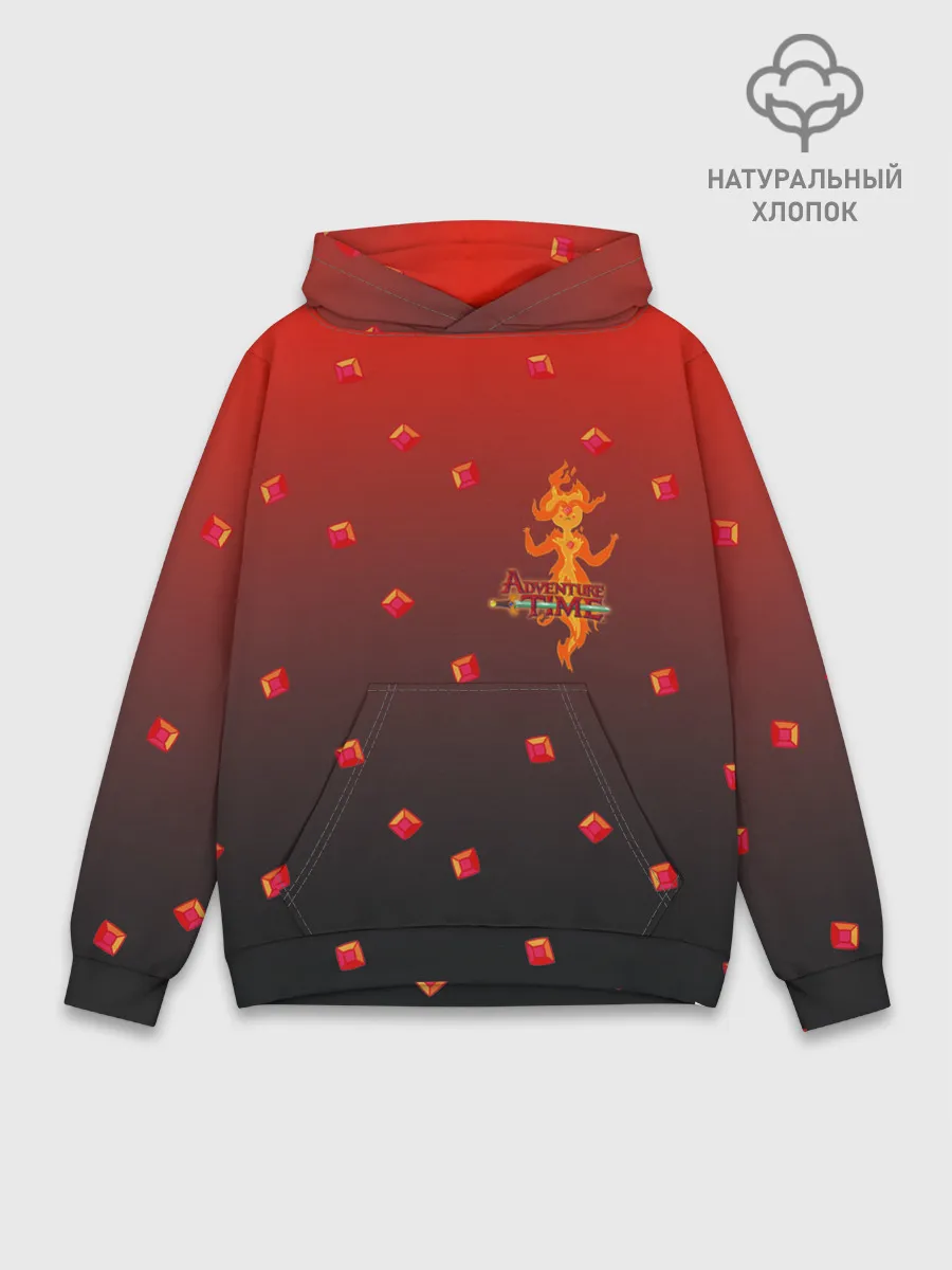 Худи мужской база хлопок / Flame Princess