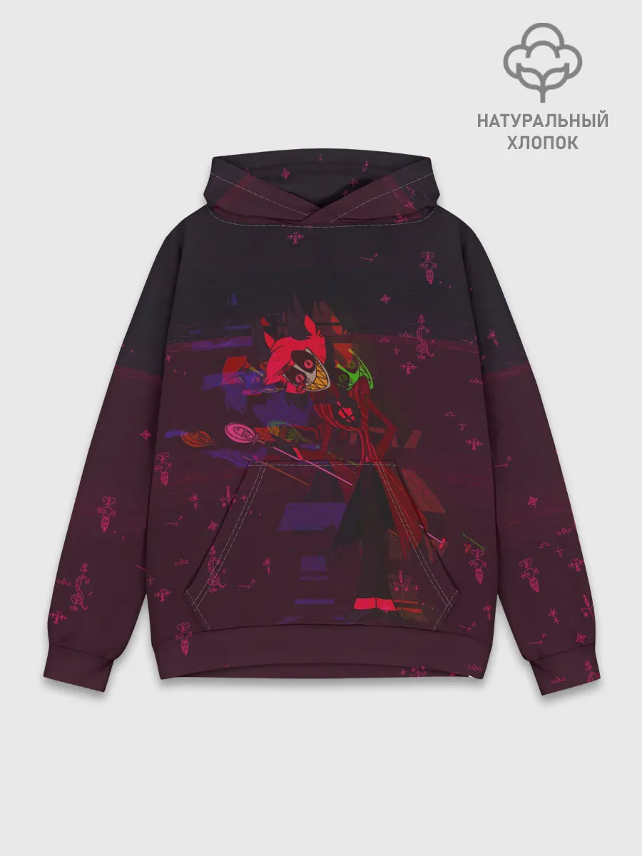 Худи мужской база хлопок / Hazbin Hotel: Alastor