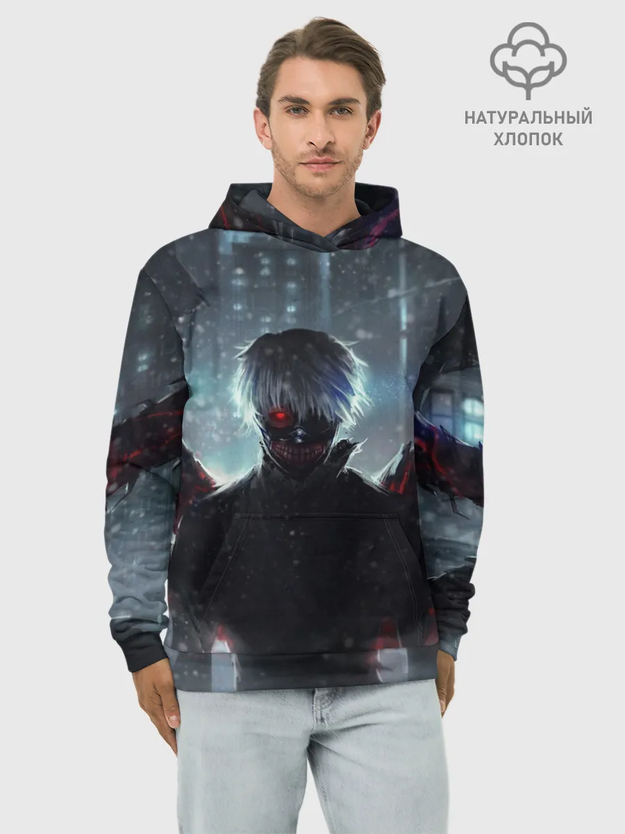 Худи мужской база хлопок / Токийский Гуль