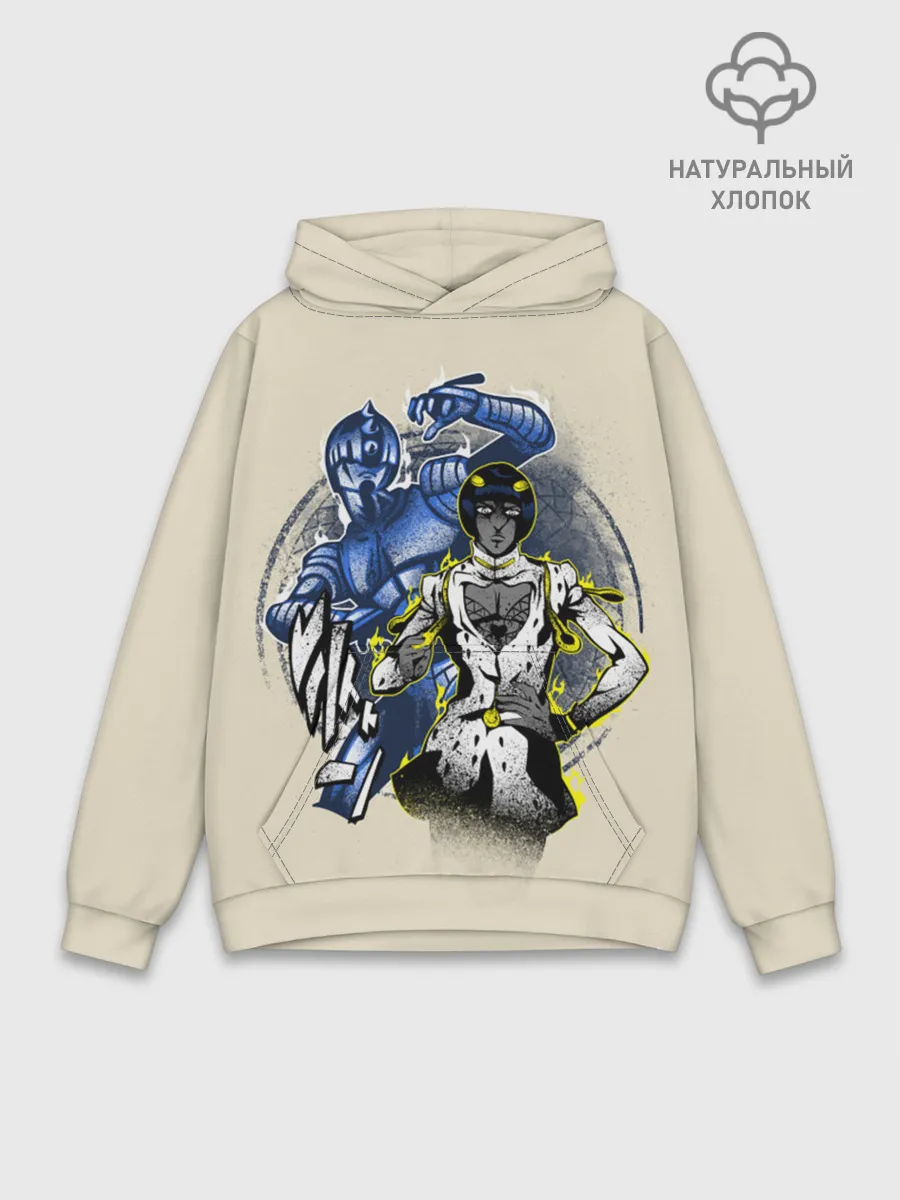 Худи мужской база хлопок / JoJo Bizarre Adventure