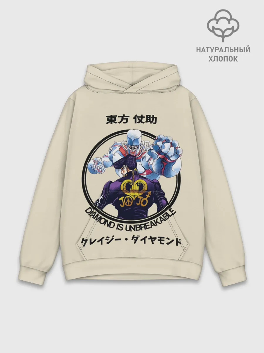 Худи мужской база хлопок / Приключения ДжоДжо