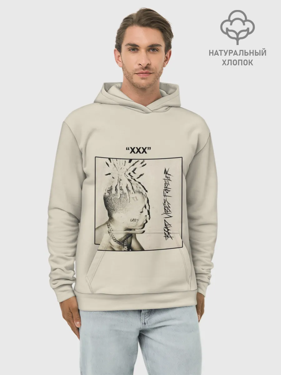 Худи мужской база хлопок / XXXTENTACION BAD VIBES FOREVER