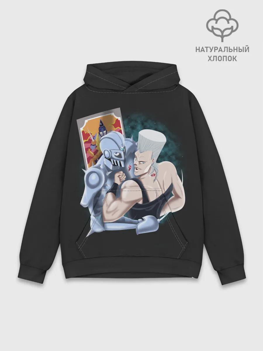 Худи мужской база хлопок / Приключения ДжоДжо