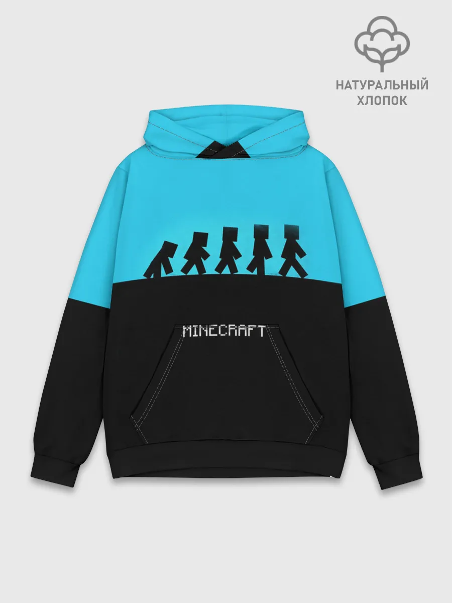 Худи мужской база хлопок / MINECRAFT