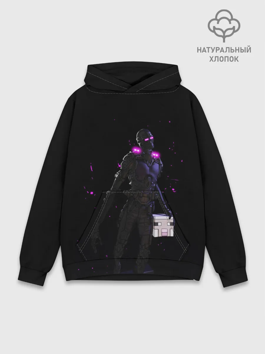 Худи мужской база хлопок / MINECRAFT