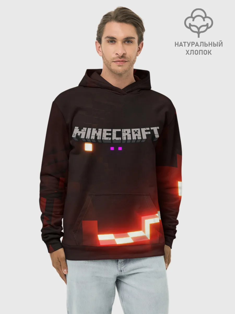 Худи мужской база хлопок / MINECRAFT
