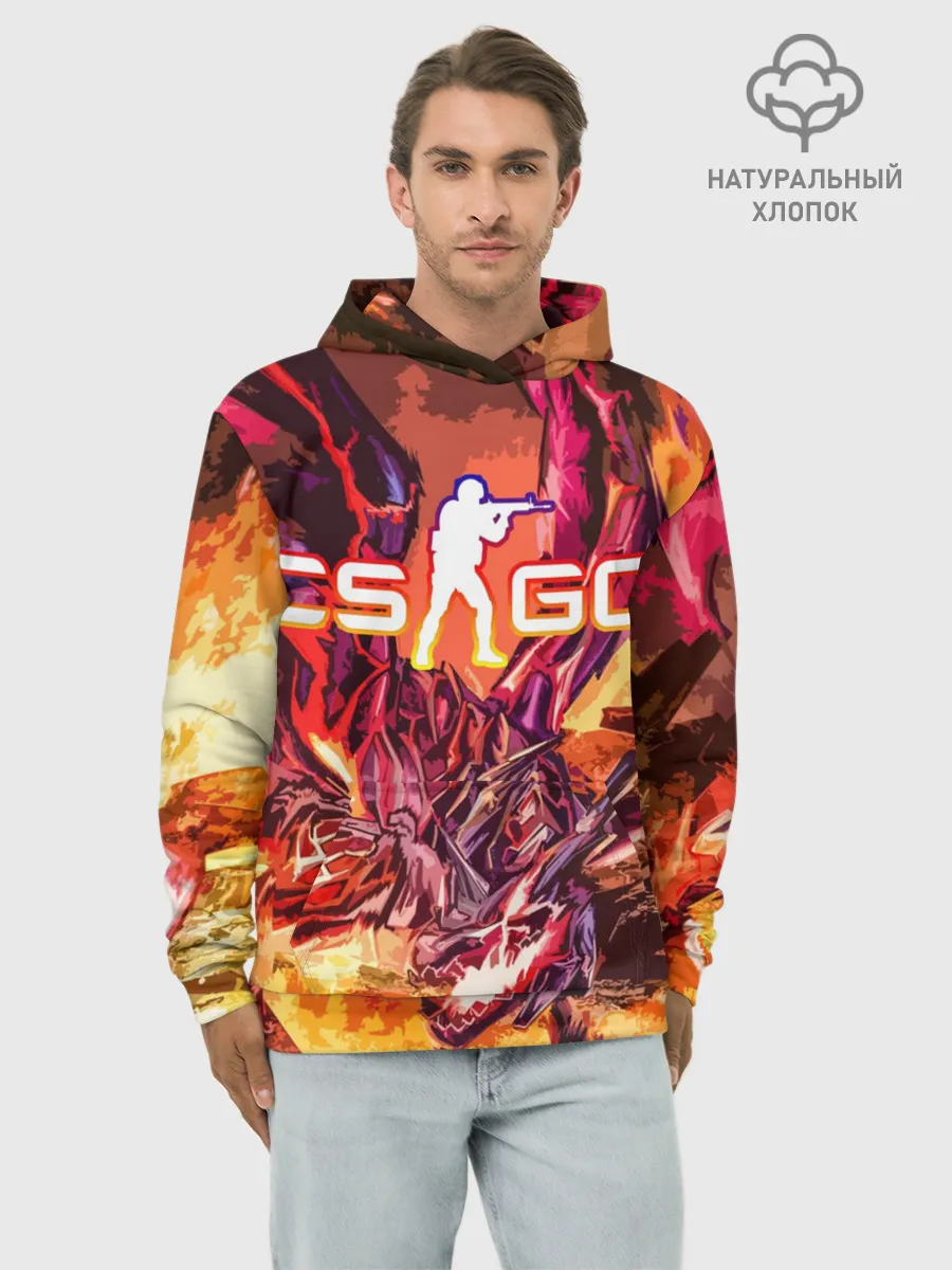 Худи мужской база хлопок / CS GO