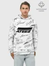Худи мужской база хлопок / ATEEZ АВТОГРАФЫ