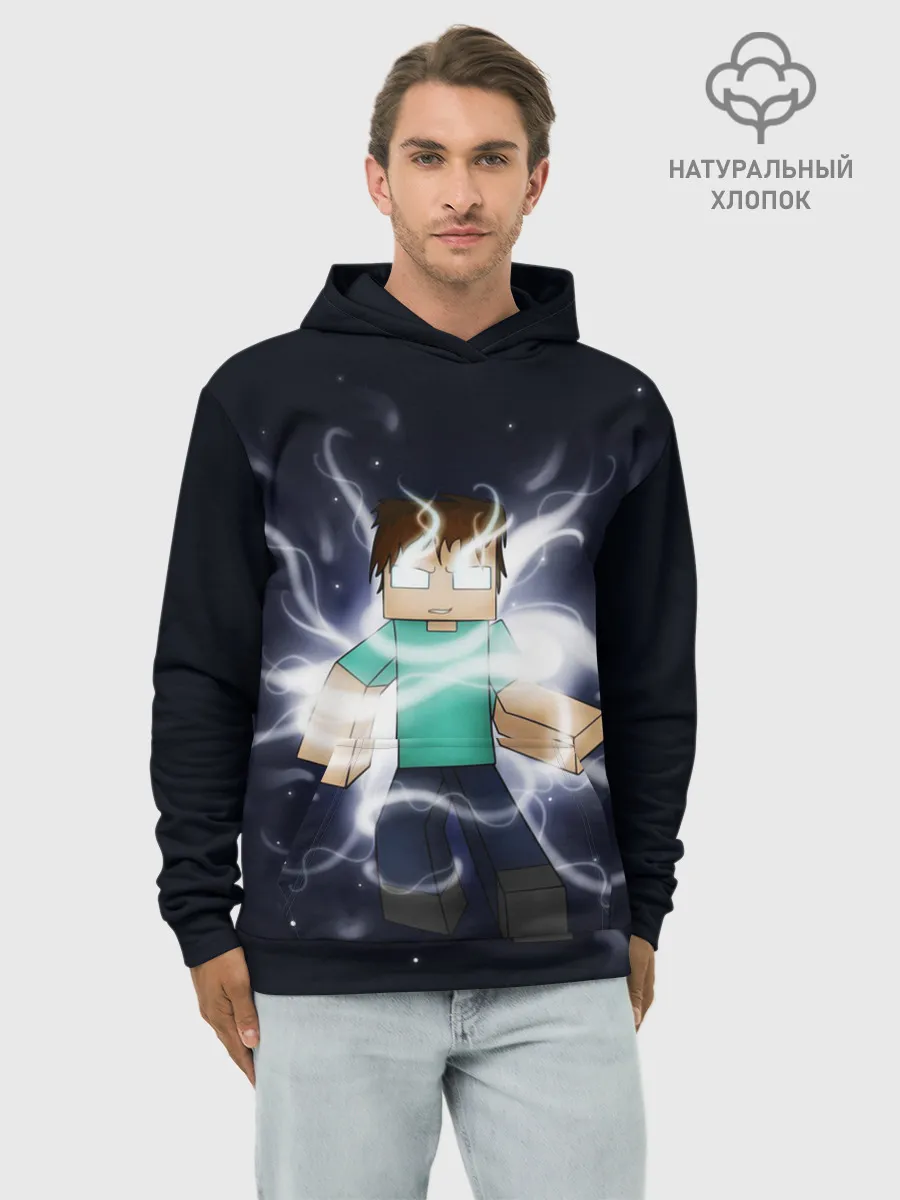 Худи мужской база хлопок / MINECRAFT