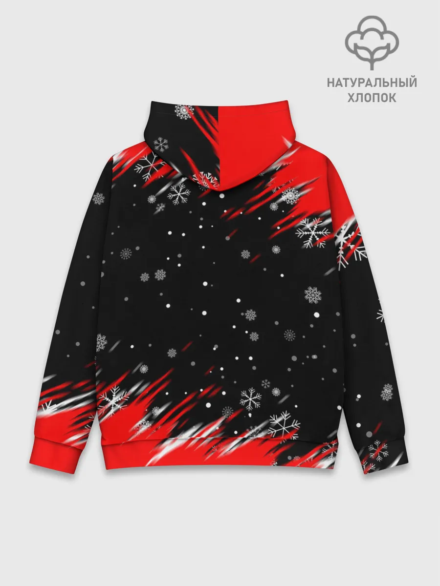 Худи мужской база хлопок / HAZBIN HOTEL НОВОГОДНИЙ.