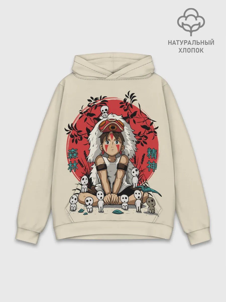 Худи мужской база хлопок / Princess Mononoke
