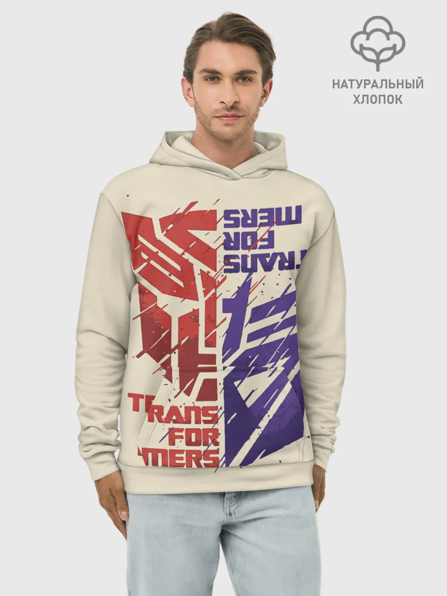 Худи мужской база хлопок / Transformers