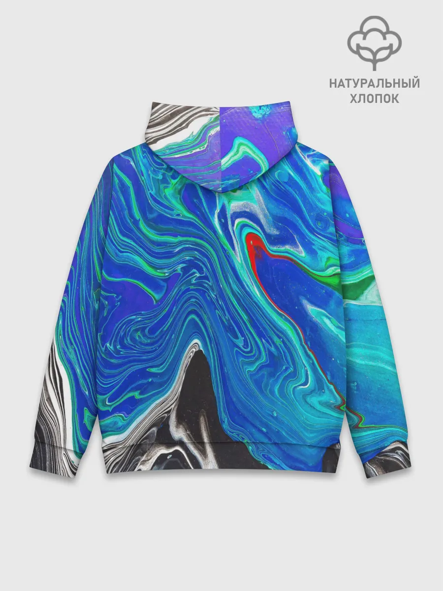 Худи мужской база хлопок / КИСЛОТНЫЙ АКРИЛ