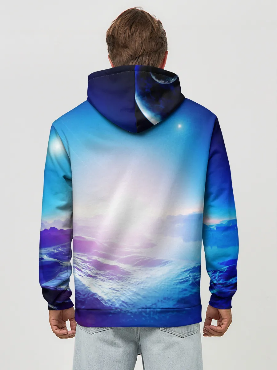 Худи мужской база хлопок / ЛУНА